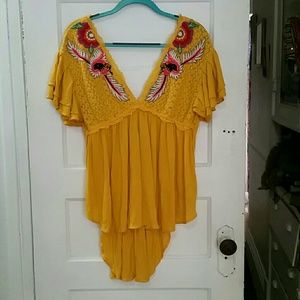 Embroidered top